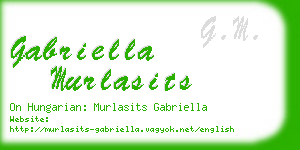 gabriella murlasits business card